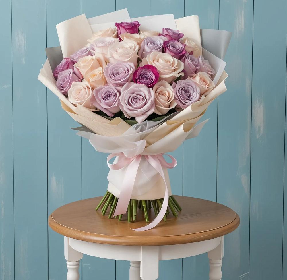 Букет цветов из: Розы в Часовне