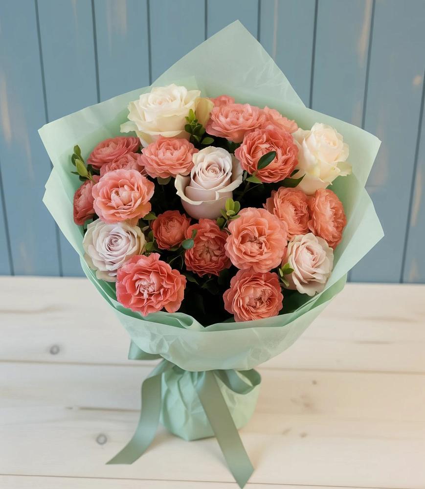 Букет цветов из: Розы в Часовне