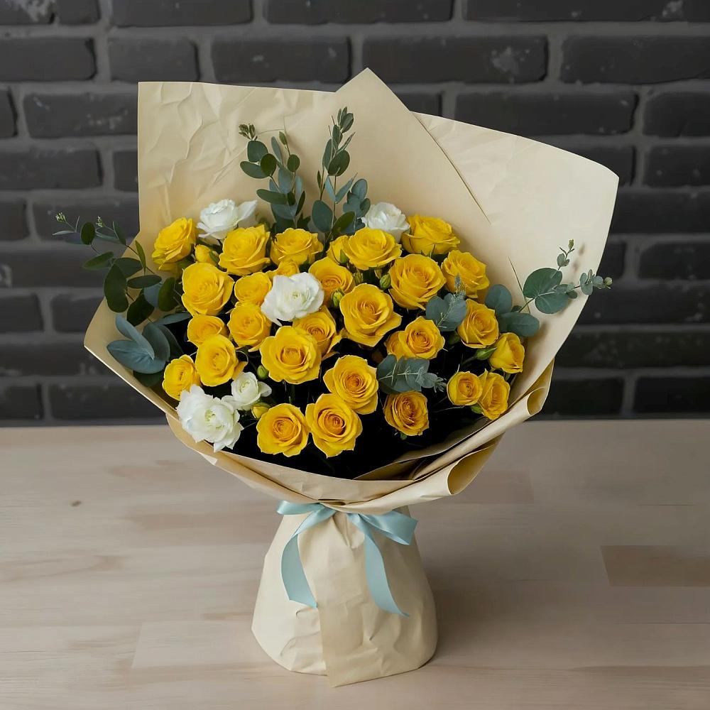 Букет цветов из: Розы в Часовне