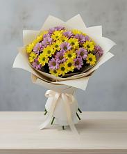 Букет цветов из:  Хризантемы в Часовне