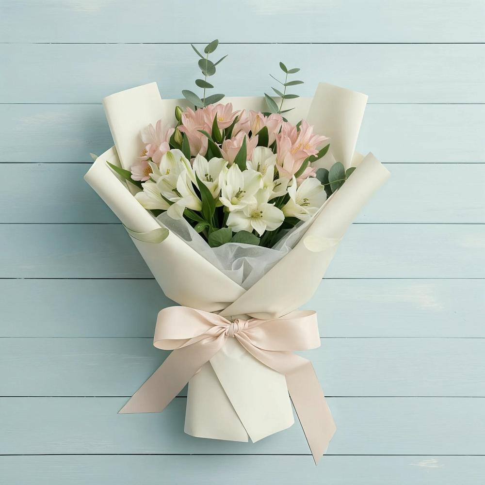 Букет цветов из: Альстромерии в Часовне