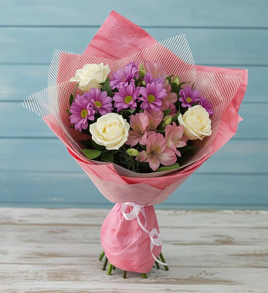 Букет цветов из: Герберы в Часовне