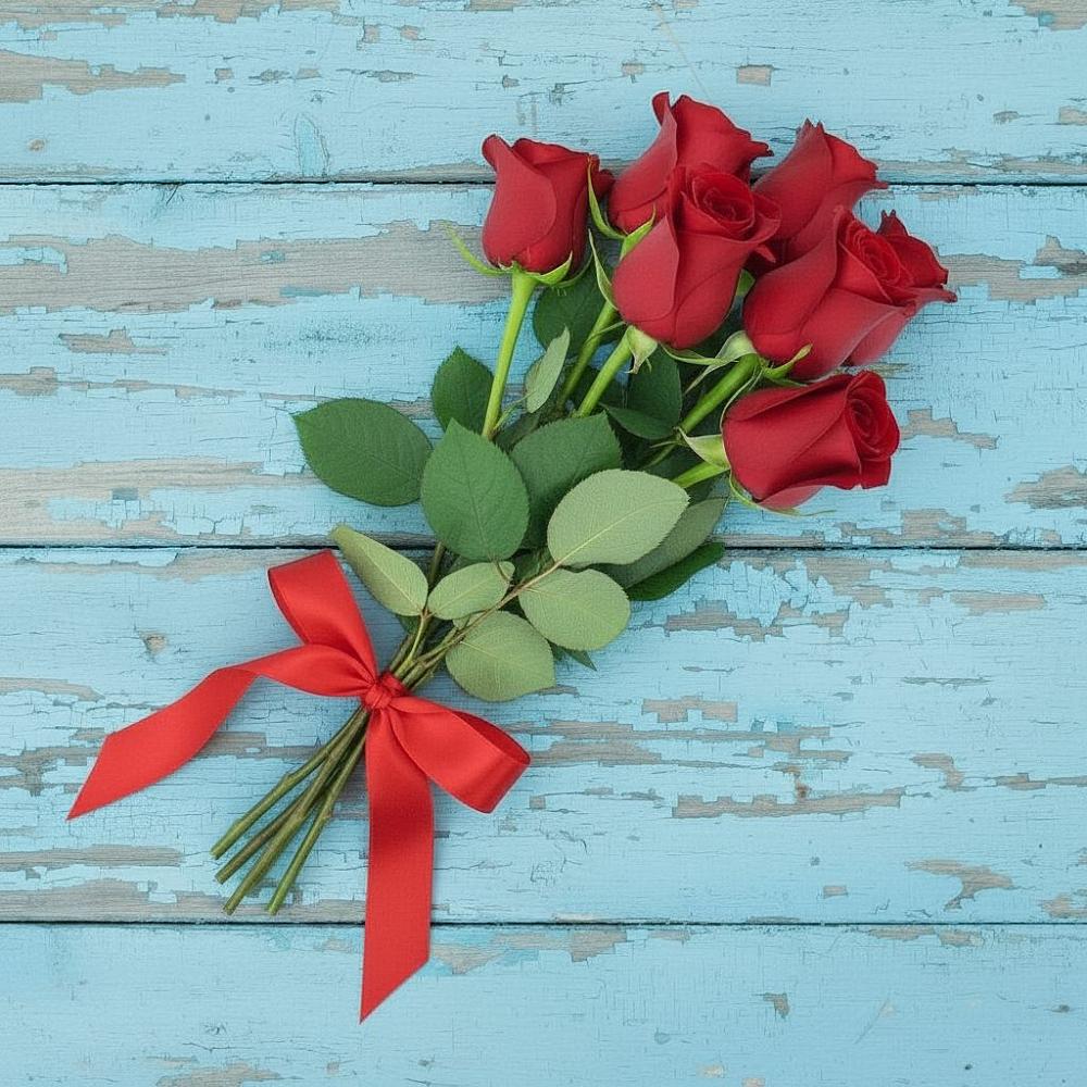 Букет Красные розы в Часовне